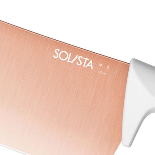 Набор кухонных ножей Solista Titanium Rose Gold Tool Set (3 ножа + подставка) фото 2