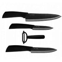 Набор керамических кухонных ножей Huo Hou Nano Ceramic Knife (4 ножа) 