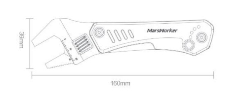 Мультитул MarsWorker Multi-function Wrench Knife фото 8