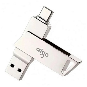 USB Флеш-накопитель Aigo Patriot Dual Interface Metal U Disk Type-C-USB 32GB