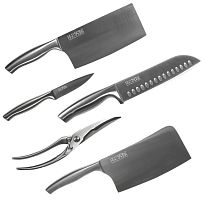 Набор кухонных ножей Huo Hou Nano Knife (6 предметов с подставкой) HU0014 