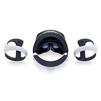 Шлем виртуальной реальности PlayStation VR2 с игрой Horizon Call of the mountain 